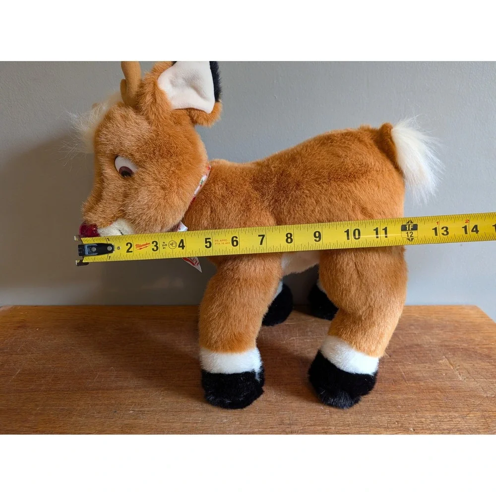 Vintage 1999 Rudolph The Red-Nosed Reindeer Plush Prestige Toy Corp 12
